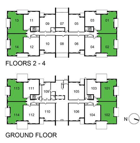 Orchid location in the building Orchid location in the building